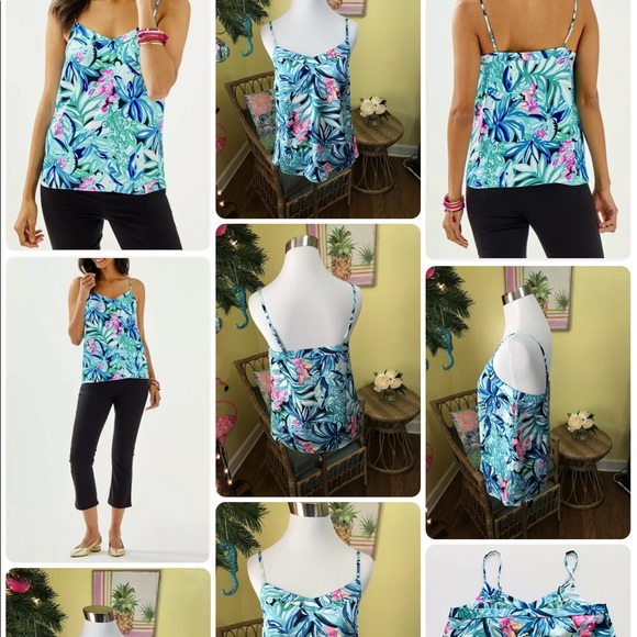 Lilly Pulitzer NWT Margaery Easy Fit Cami Top Hype It Up Maldives Size XXS - Picture 4 of 5